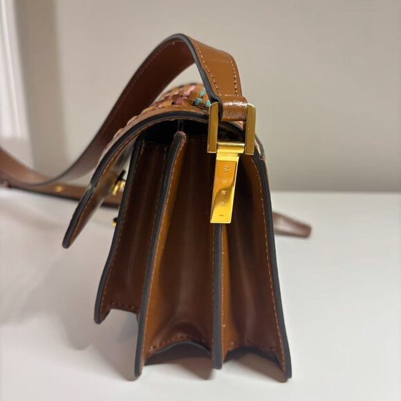 MARNI Brown Basket Trunk Bag - Picture 4 of 7